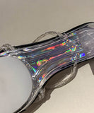 【2色】ハイヒール パンプス キラキラ スリッパ 美脚効果 歩きやすい 流行り OL 百掛け ヒール 靴 WQ5-HS6908-3