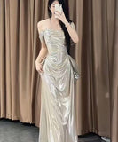 ロングドレス キャバドレス パーティードレス オフショルダー ロングドレス 上品 エレガント パーティー 誕生日 LW2-YYR12