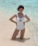 【2色】ビキニ水着モノキニフリルタンキニ体型カバー谷間見せ大人可愛い旅行ビーチ海 WQ7-DP-A10048