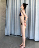 ビキニ水着三角ビキニセクシーホルターネック温泉ビーチ海SNS話題旅行 WQ7-DP-A33797