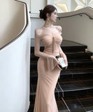 Lady's coco ロングドレス キャバドレス セクシー ボディコン マーメイドドレス 二次会 披露宴 上品  LW2-CD7-343-91850540