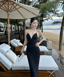 Lady's coco ロングドレス キャバドレス  セクシー フレンチスタイル 上品  ジャカード 着痩せ 秋新作 パーティー 二次会 LW2-CD6-157-82600460