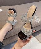 【2色】ハイヒール パンプス エレガント ピカピカ ダイヤモンド 脚長効果 YH5-XL-QJZ-688-5