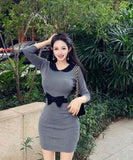 Lady's coco ミニドレス キャバドレス シースルー バイカラー タイトワンピース セクシー ミニ丈 ボディライン 着痩せ LW2-XKDD335A-3168-Oct17