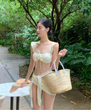 3点セットビキニワンピ水着モノキニフリル大人可愛いハワイセクシー WQ7-DP-A10322