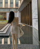 【2色】ミニドレス キャバドレス  花柄 レース セクシー ノースリーブ YH2-DD6215