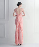 【6色】ロングドレス パーティードレス 誕生日 演奏会 宴会 ウェディング YH2-YEY19928#