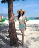 3点式セットビキニ水着ワンピビーチ海旅行ハワイセクシー温泉 WQ7-YWTY2532