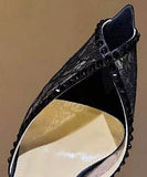 【3色】ハイヒール パンプス キラキラ 高見え レース パーティー WQ5-KLL001