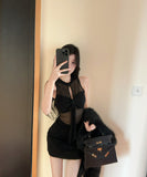 【2色】 ミニドレス キャバドレス セクシー オフショルダー ミニ丈 コットン素材 ストレッチ  デート LW2-DD5837