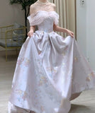 Lady's coco ロングドレス キャバドレス オフショルダー フレンチエレガント ロングドレス 大人可愛い パーティー 誕生日 結婚式 披露宴 LW2-CY11183