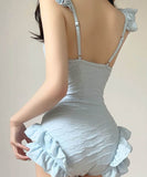 高級感水着ビキニモノキニフリル体型カバーワンピース露出控え温泉ビーチ海着痩せタンキニ WQ7-YQ-HHhAB7WHLL