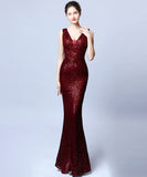 【9色】ロングドレス キラキラ 宴会 誕生日 セクシー 着痩せ マーメイドドレス YH2-YEY16681#