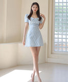 キャバドレス ミニドレス 韓国っぽかわいい セレブ風 おしゃれ パフ袖 YH2-ZED88305A71