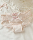 Lady's coco 下着 新作 セクシー 透け感 レース リボンショーツ 花柄 ガーリー 大人可愛いランジェリー LW8-YXx993