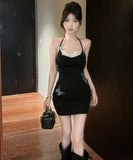 Lady's coco ミニドレス キャバドレス セクシー 立体蝶結び キャミソールワンピース 背中開き LW2-SB8036