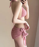 2色】3点セット ビキニ セクシー 着痩せ おしゃれ感 水着 hot girl YH7-CF24014