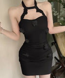 ミニドレス キャバドレス セクシー 立体花 party ユニークなデザイン YH2-DD6310