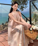 ロングドレスサンドレスフリルスレーブレス着痩せ気質体型カバー高級感チュール WQ2-CD-6-601-60210650