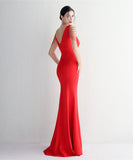 【6色】ロングドレス セクシー 着痩せ 高級感 気質 誕生日 宴会 YH2-YEY19631#