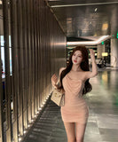 ミニドレスワンーショルダーキャバドレスセクシーパーティーナイトクラブdollキャバクラ着痩せ肌見せ WQ2-XKD-D342-8052-Apr6