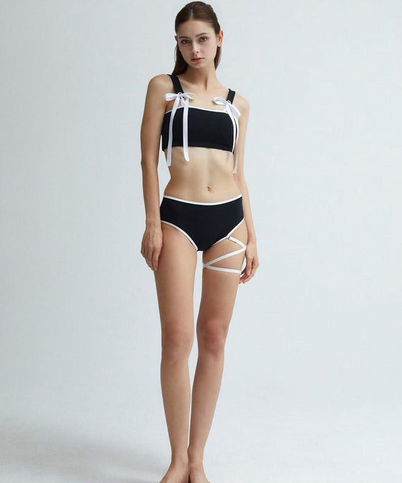 【2色】3点セット ビキニ 水着 フリル カワセクシー ガーリー レース 小胸さん ビーチ 海 温泉 WQ7-YQ-HHwASNLL