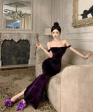 ロングドレスオフショルダーナイトクラブパーティードレスイベント高級感セクシーキャバクラ宴会エレガント WQ2-ZED886078DXH343A