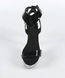 ハイヒール クリアヒール キラキラ  ビジュー ストーム付きピンヒール 美脚効果 歩きやすい 靴 セクシー サンダル LW5-JJ190-Q23