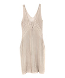 【2色】サンドレス ロングドレス 谷間見せ Vネックおしゃれ クロシェ編み hot girl WQ2-SSSM-W26993