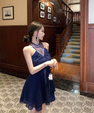 ミニドレスキャバドレス高級感セレブ風キラキラAライン着痩せ気質同伴気質 WQ2-XKD-D318A-6289-Mar22