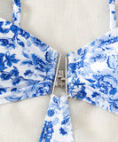 ビキニ水着花柄セクシー旅行ビーチ海モノキニタンキニ WQ7-XHL2559