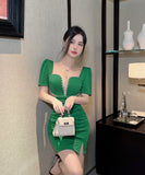 【4色】ミニドレス キャバドレス セクシー 谷間露出 キャバクラ YH2-DD5916