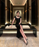 ロングドレスパーティードレスイベント高級感セクシーキャバクラ宴会エレガント WQ2-ZED888606DXH238A