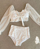 ビキニ レース  温泉 韓国っぽ モノキニ 可愛い 水着 YH7-GM-BLS