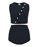 【2色】 水着 温泉 ビキニ モノキニ セクシー 海辺 可愛い 着痩せ YH7-JX-241238JX24