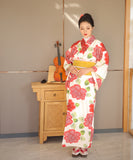 新作 かわいい 浴衣 キュート 大人 スウィート フラワー 浴衣 花火大会 XH6-202407