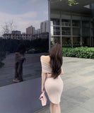 ミニドレスキャバドレスチュールワンショルダーセクシーパーティー指名ナイトクラブキャバクラ WQ2-ZED883280DXH502