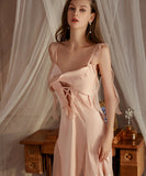 3色 パジャマ セクシー ルームウェア チュール 谷間露出 YH8-GR4128