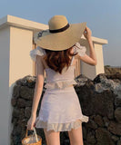 2点セット ビキニ 水着 モノキニ おしゃれ 肌見せ 可愛い 温泉 海辺 INS話題 YH7-JCL-401