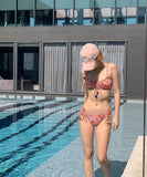 ビキニ水着花柄セクシーモノキニタンキニSNS話題ビーチ海旅行 WQ7-BY-WX006