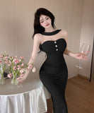 【3色】キャバドレス 膝丈ドレス ナイトクラブ party セクシー 名媛スタイル YH2-DD6417