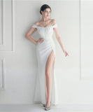 【7色】ロングドレス セクシー 新作 高品質 肌見せ気質 演奏会 宴会 YH2-YEY19725#