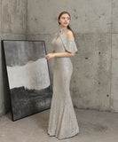 【7色】ロングドレス キラキラ 気質 高級感 演奏会 宴会 マーメイドドレス YH2-YEY16223#