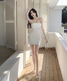 ミニドレスキラキラホルターネックセクシーキャバドレスタイトドレスキャバクラWQ2-ZED886229GT512