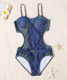 モノキニ ビキニ セクシー 超人気 立体花 着痩せ お洒落 ビーチ INS話題 YH7-JCL2423