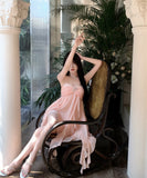 【2色】ミニドレス キャバドレス キャミワンピ ピュアセクシー レイヤード フリル シフォン ストラップ JC2-ZED88329DXH342