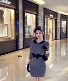 Lady's coco ミニドレス キャバドレス シースルー バイカラー タイトワンピース セクシー ミニ丈 ボディライン 着痩せ LW2-XKDD335A-3168-Oct17