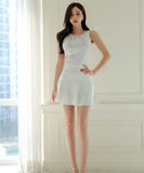 ミニドレスエレガントAライン着痩せ気質ニットドレス韓国っぽ WQ2-ZED888133BH538