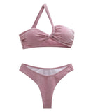 3色3点式セットホルターネック水着ビキニワンピース非対称モノキニ温泉ビーチ海 WQ7-YQ-HH6X58THLL