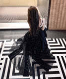 ロングドレス キャバドレス セクシー チュール切り替え スパンコール キャミワンピ パーティー 誕生日 JC2-DD4030